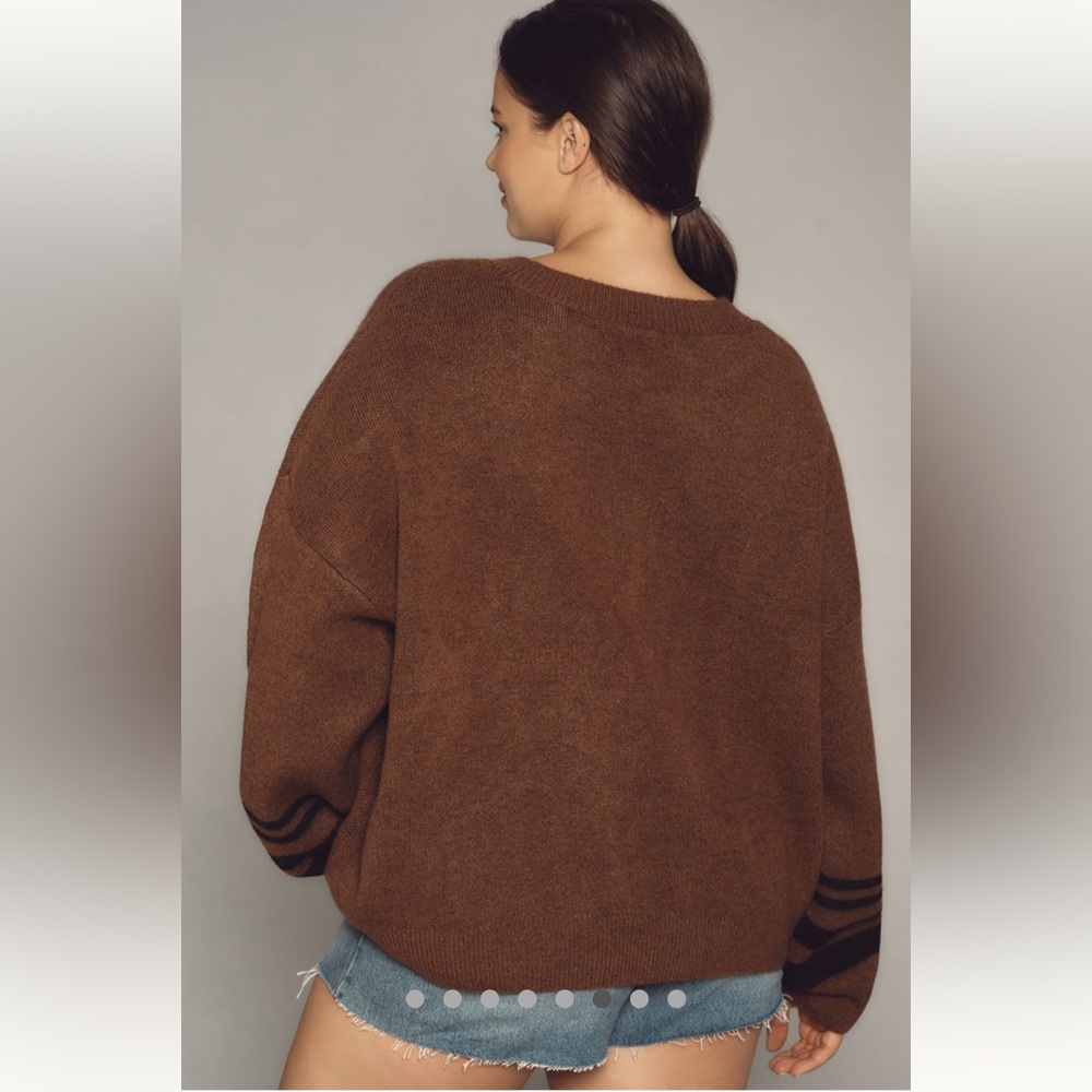 Anthropologie NWT Pilcro Crew-Neck Graphic Sweater size 3X. - Picture 2 of 14
